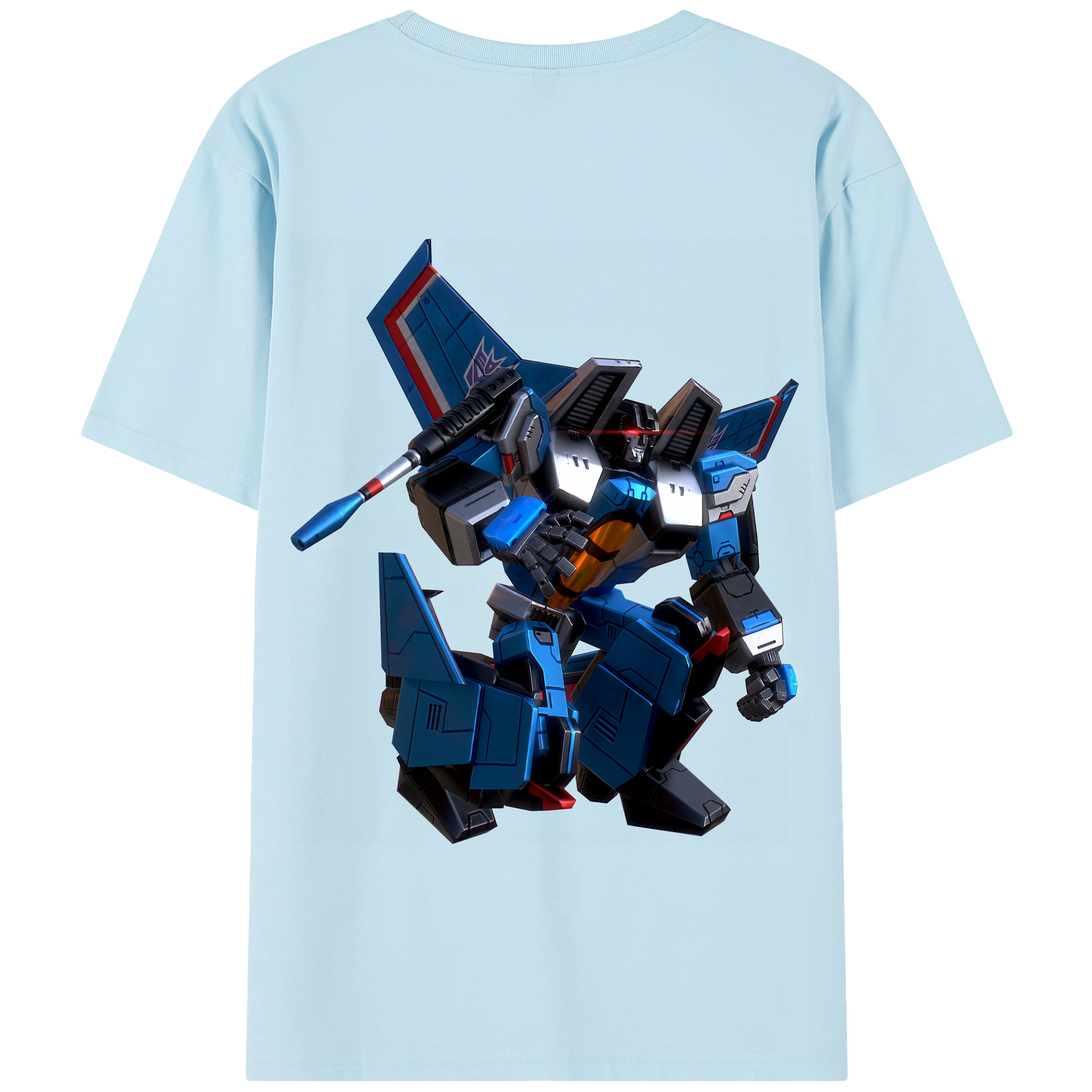 （画像用） Transformers トランスフォーマー 綿100％半袖Tシャツ（背面プリント）